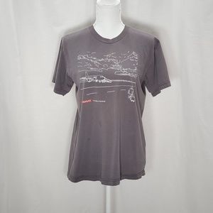 JACKOPIERCE Gray Graphic T Shirt Size M